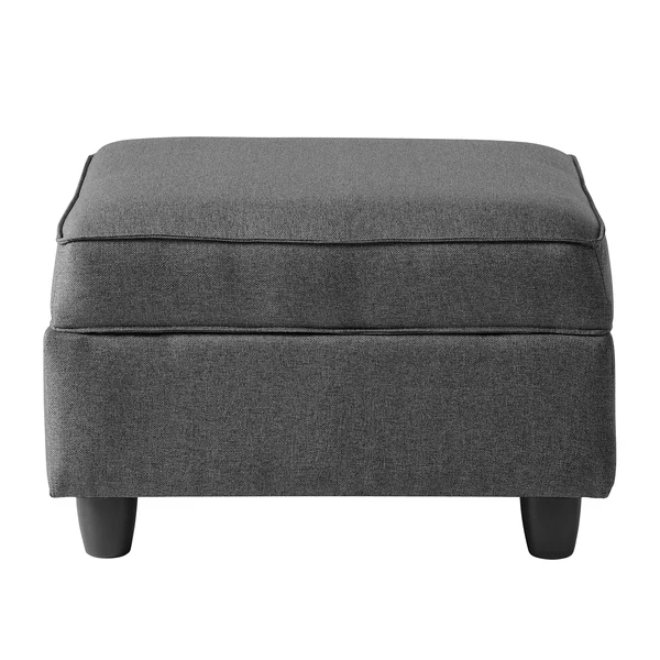 Hocker Lavara - Webstoff - Dunkelgrau - Image 6