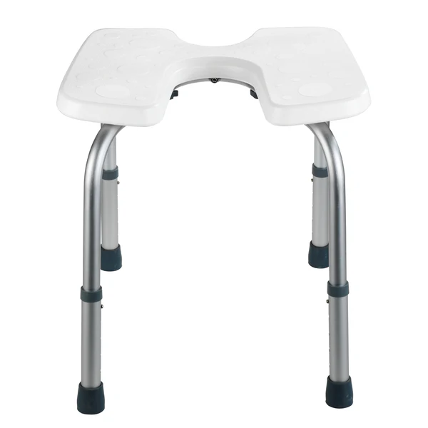 Hygienehocker Secura - Kunststoff / Aluminium - Weiß - Image 4