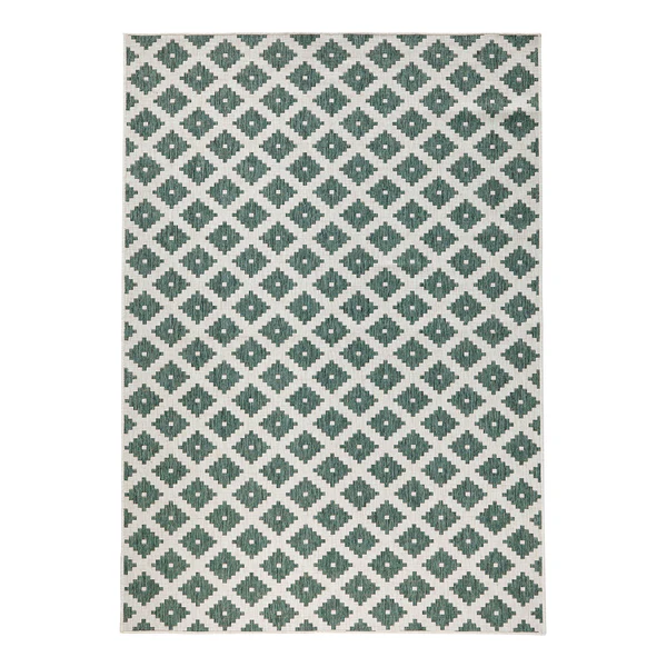 In-/Outdoorteppich Nizza - Polypropylene - Dunkelgrün - 80 x 150 cm