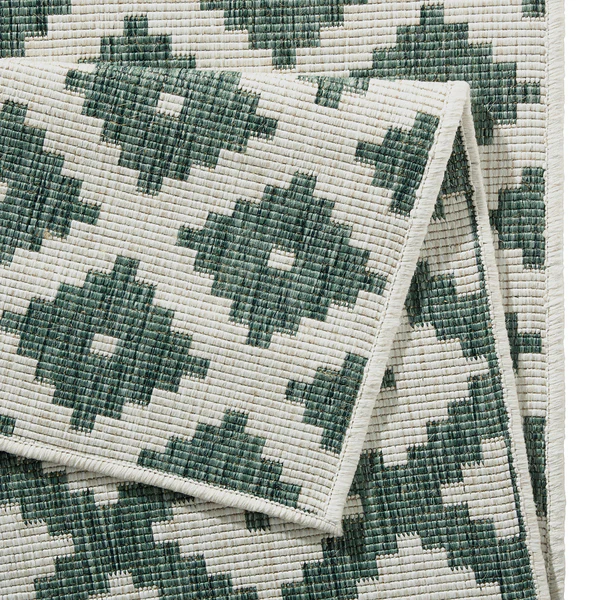 In-/Outdoorteppich Nizza - Polypropylene - Dunkelgrün - 80 x 150 cm - Image 6