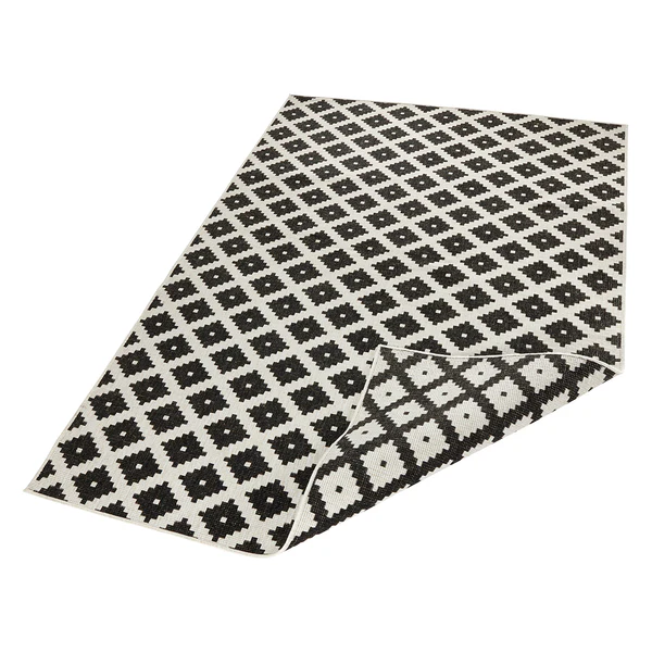 In-/Outdoorteppich Nizza - Polypropylene - Schwarz - 80 x 150 cm - Image 4