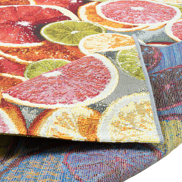 In-/ Outdoorteppich Rantum Beach 003 I - Kunstfaser - Orange / Mehrfarbig - 60 x 100 cm - Image 3