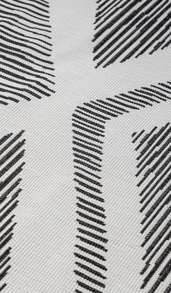 In-/Outdoorteppich Rhombus - Polypropylen - Schwarz - 80 x 150 cm - Image 8