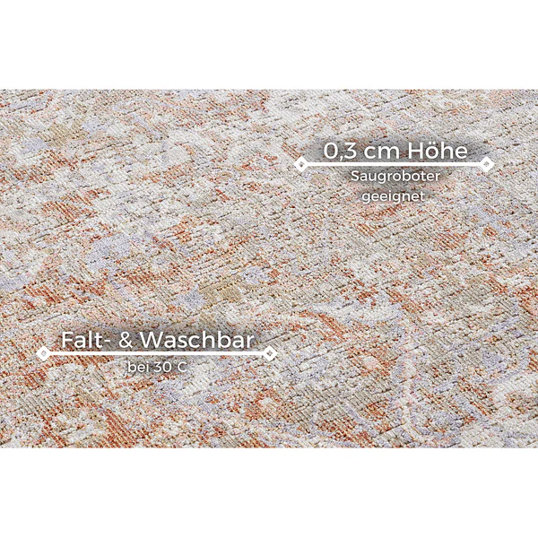 In - und Outdoor Teppich Port Said - Polypropylen - Beige / Weiß - 200 x 280 cm - Image 8