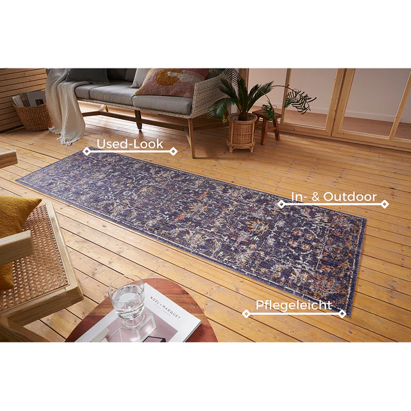 In - und Outdoor Teppich Sues - Polypropylen - Violett - 120 x 170 cm - Image 3