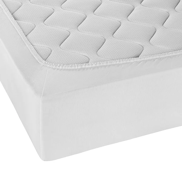 Jersey-Elastic-Spannbetttuch 0077866 - Baumwolle / Elasthan - Weiß - 140-160 x 200-220 cm - Image 4