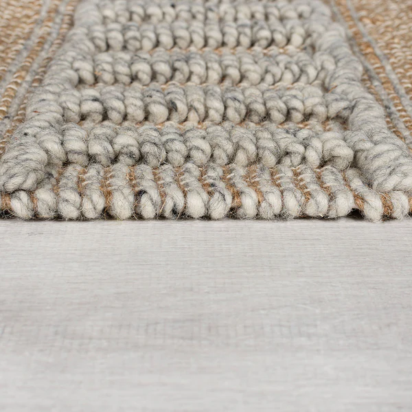 Juteläufer Medina - Jute / Wolle - Grau - Image 4