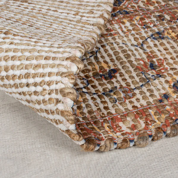 Juteläufer Miley Traditional - Jute - Rot / Blau - 60 x 230 cm - Image 3