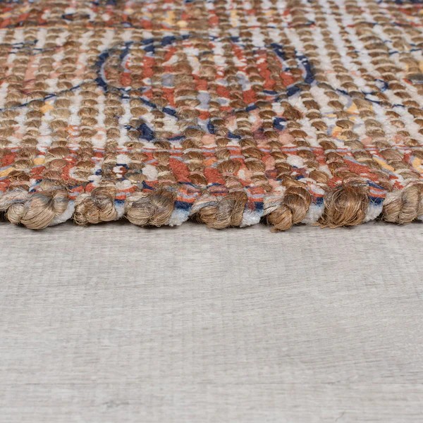 Juteläufer Miley Traditional - Jute - Rot / Blau - 60 x 230 cm - Image 4