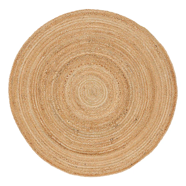 Juteteppich Nele Rund - Jute - Natur - 60 x 60 cm