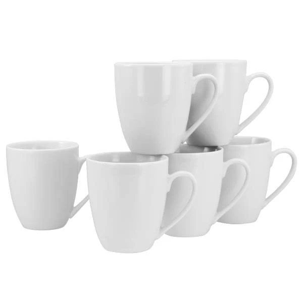 Kaffeebecher Luna 6-teilig - Weiß - Porzellan - 30 x 21 x 17 cm