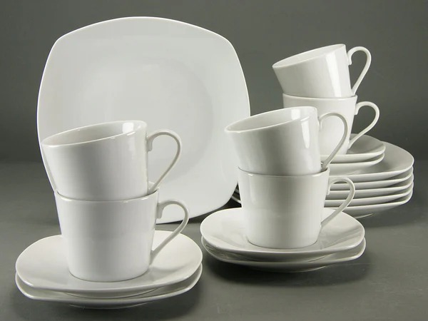 Kaffeeservice Amelie - Porzellan - Weiß - 18-teilig - Image 2
