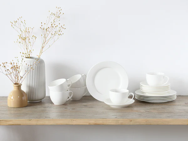 Kaffeeservice Fleur Royal - Porzellan - Creme - 18-teilig - Image 2