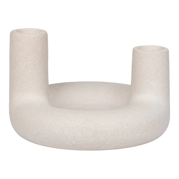 Kerzenhalter Pamfi - Beige - Keramik - 13 x 9 x 13 cm - Image 6