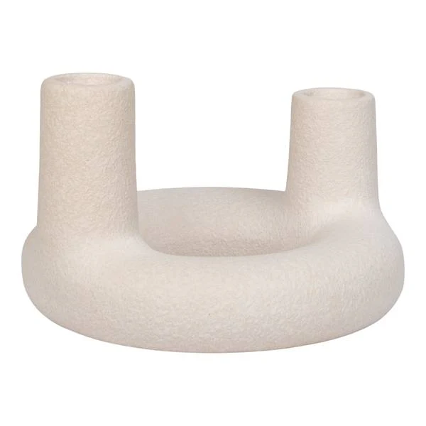 Kerzenhalter Pamfi - Beige - Keramik - 13 x 9 x 13 cm - Image 7