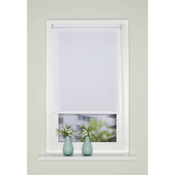 Kettenzugrollo Rom II - Polyester - Weiß - 70 x 150 cm