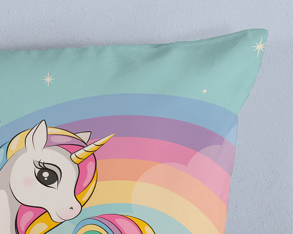 Kinderbettwäsche Dash - Baumwolle - 140 x 240 cm - Türkis / Pink - 140 x 240 cm - Image 4