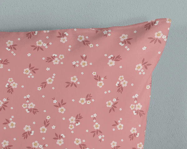 Kinderbettwäsche Rehkitz - Baumwolle - Pink - 100 x 135 cm + Kissen 40 x 60 cm - Image 4