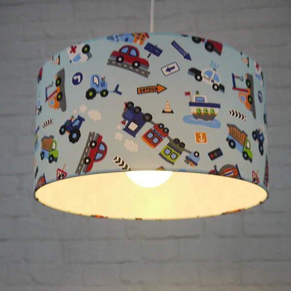Kinderzimmerleuchte Fahrzeuge I - Baumwollstoff / Eisen - 1-flammig - Image 3