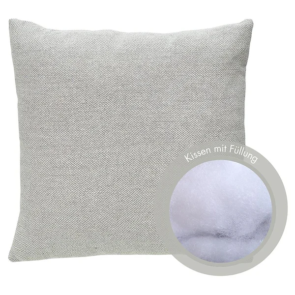 Kissen Jenny - Polyester - Hellgrau - Image 11