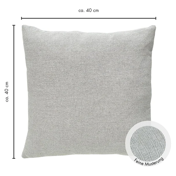 Kissen Jenny - Polyester - Hellgrau - Image 12