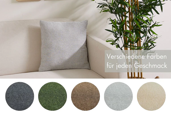 Kissen Jenny - Polyester - Hellgrau - Image 7