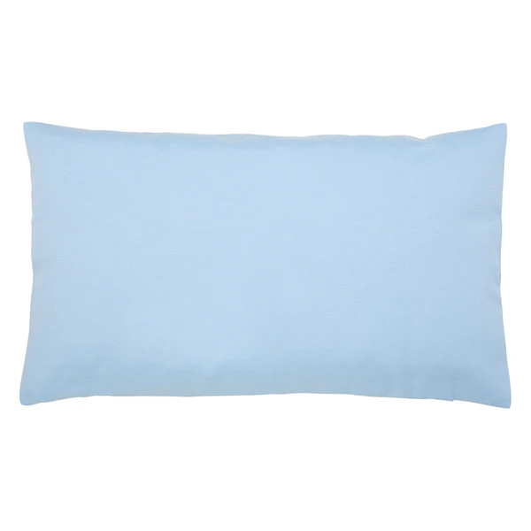 Kissen Juno - Baumwollmischgewebe - Hellblau - 50 x 30 cm