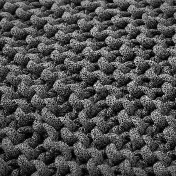 Kissen SOFT NEEDLE - Baumwolle / Polyester - Anthrazit - Image 4