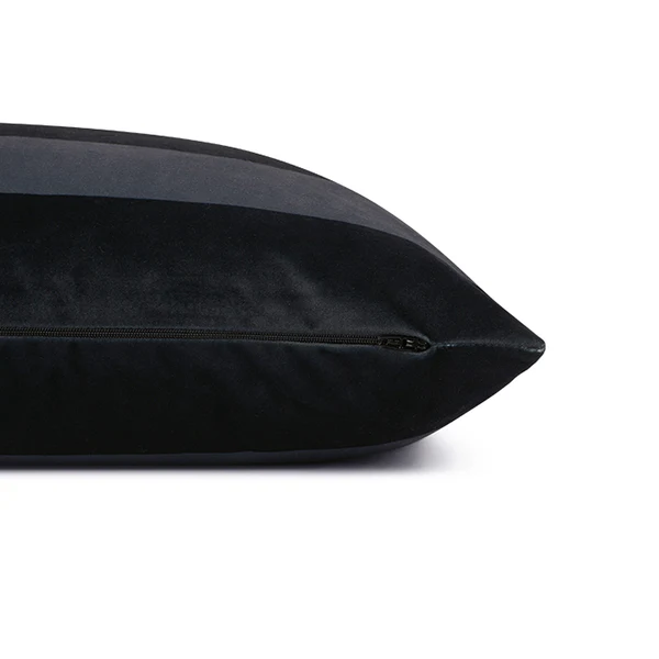 Kissenbezug Colour Block - Polyester - Schwarz / Grau - Image 3