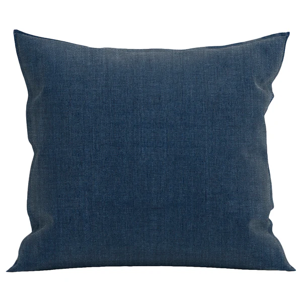 Kissenbezug Franela II - Baumwolle Flanell - Marineblau - 80 x 80 cm
