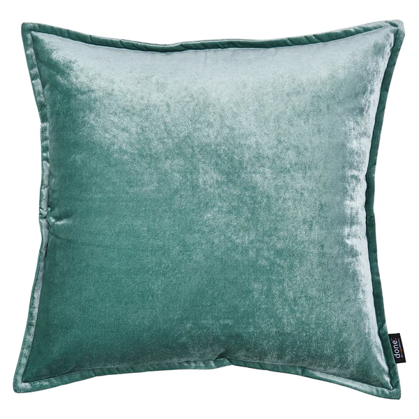 Kissenbezug Glam - Mischgewebe - Petrol - 65 x 65 cm