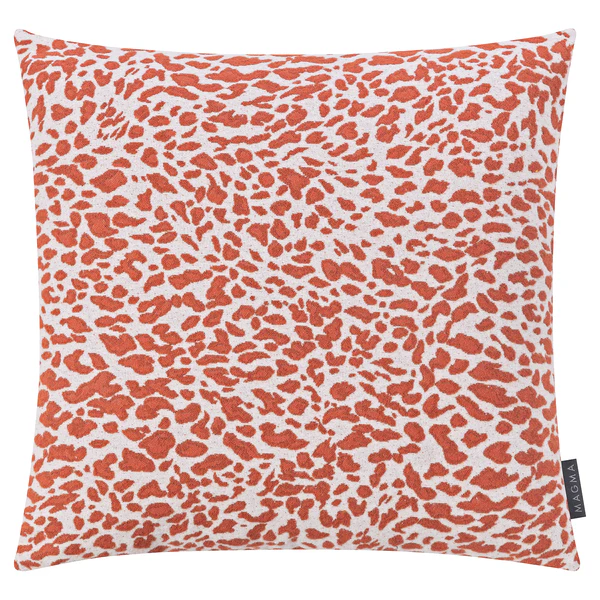 Kissenbezug Leopardo - Jacquard - Rostbraun
