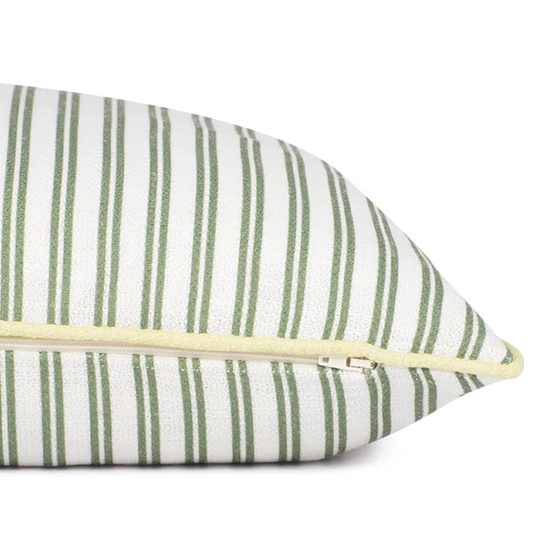 Kissenbezug Little Stripes - Polyester / Baumwolle - Grün - Image 2