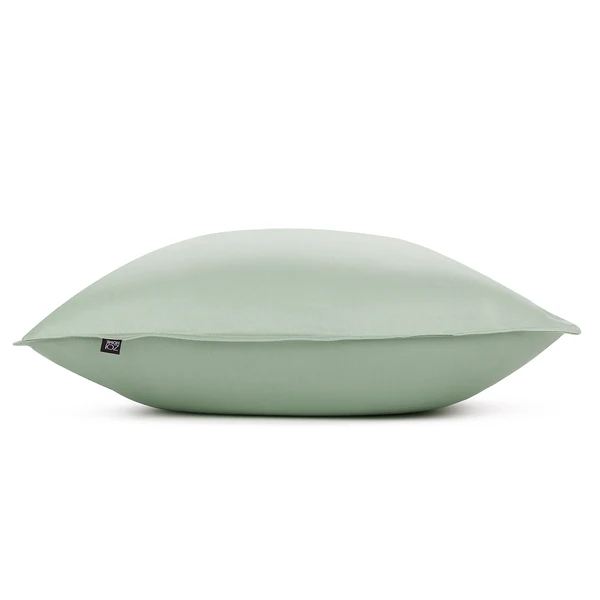 Kissenbezug Satinado II (2er-Set) - Baumwolle Satin - Hellgrün - 50 x 50 cm