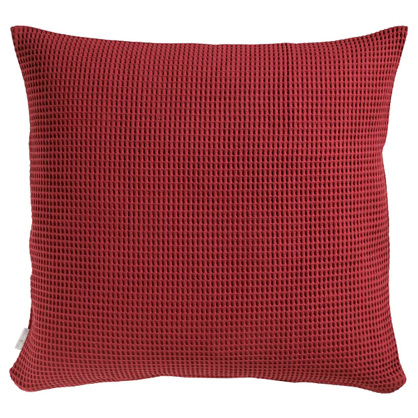 Kissenbezug Wafel II - Baumwolle - Rot - 50 x 50 cm