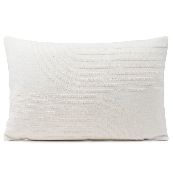 Kissenhülle Chellano - Polyester / Baumwolle - Creme - 40 x 60 cm