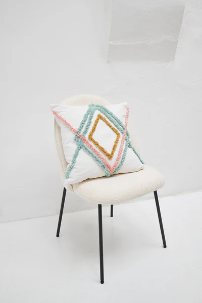 Kissenhülle Colour Rhomb - Leinen / Polyester - Multicolor - 45 x 45 cm - Image 2