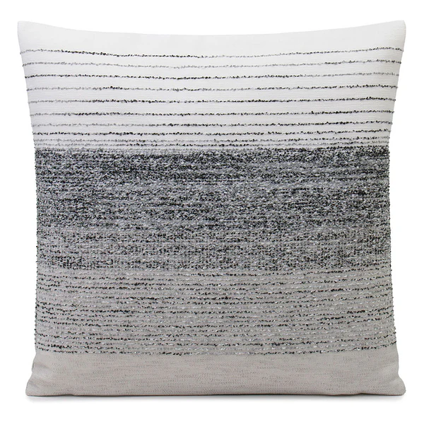 Kissenhülle Russel - Polyester / Viskose - Anthrazit - 40 x 40 cm