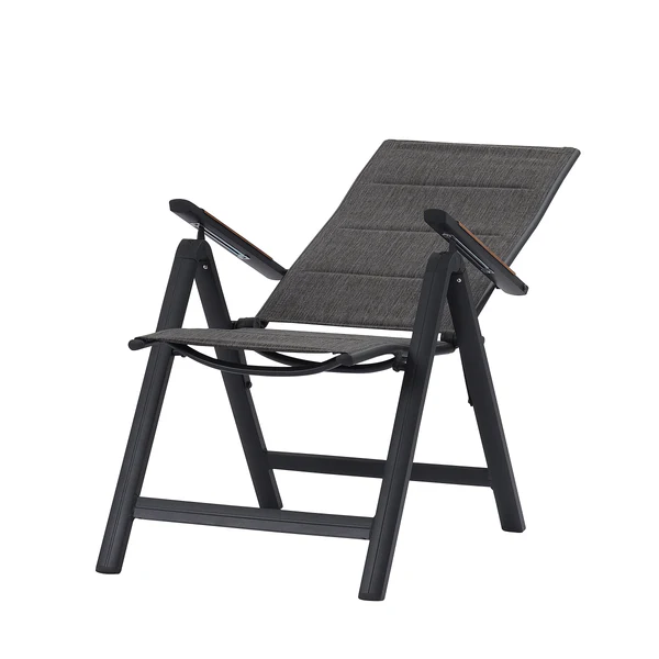 Klappstuhl Boona 2er-Set - Aluminium / Mischgewebe - Anthrazit - Image 8