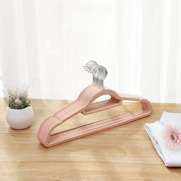 Kleiderbügel Ashbury (50er-Set) - ABS-Kunststoff - Rosa / Weiß - Image 2