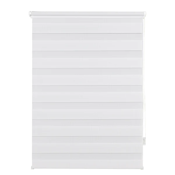 Klemmfix Doppelrollo Just Blickdicht - Polyester - Weiß - 90 x 160 cm