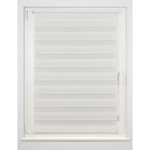 Klemmfix Doppelrollo Just Blickdicht - Polyester - Weiß - 90 x 160 cm - Image 5