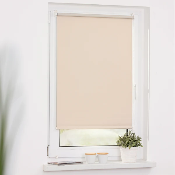Klemmfix-Rollo Clanes - Polyester - Creme - 120 x 150 cm - Image 2