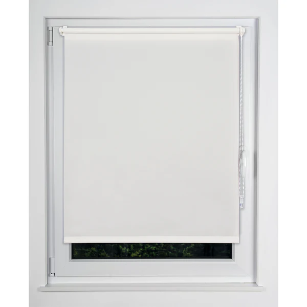 Klemmfix Rollo Win Blickdicht - Polyester - Weiß - 75 x 160 cm - Image 3