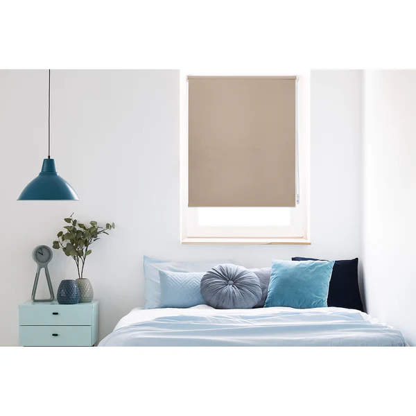 Klemmfix Thermo-Rollo Win Verdunkelnd - Polyester - Beige - 90 x 210 cm - Image 2