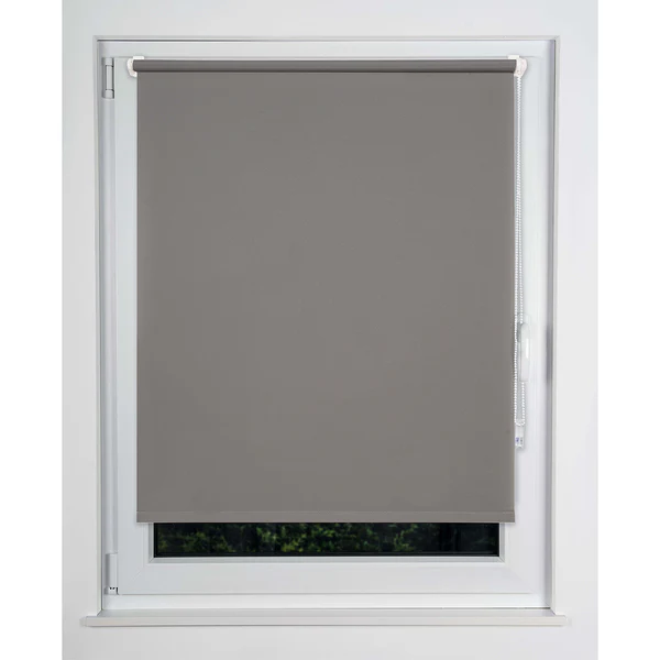 Klemmfix Thermo-Rollo Win Verdunkelnd - Polyester - Grau - 120 x 160 cm - Image 3