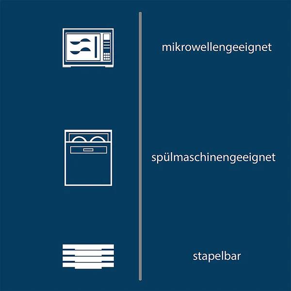 Kombiservice Acacia - Porzellan - Weiß - 30-teilig - Image 8