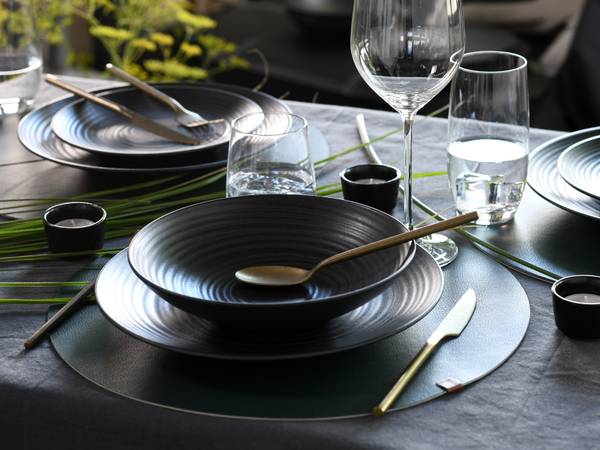 Kombiservice Lava Stone 24-teilig - Schwarz - Keramik - Andere - 42 x 40 x 37 cm - Image 3