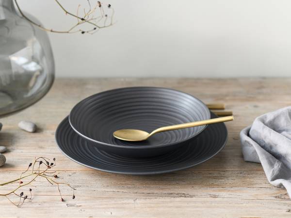 Kombiservice Lava Stone 24-teilig - Schwarz - Keramik - Andere - 42 x 40 x 37 cm - Image 4