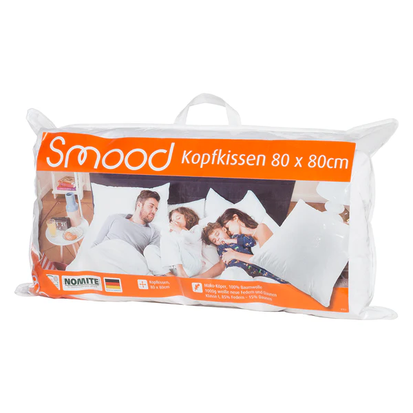 Kopfkissen Smood feather - Federn / Daunen - Weiß - 80 x 80 cm - Image 4